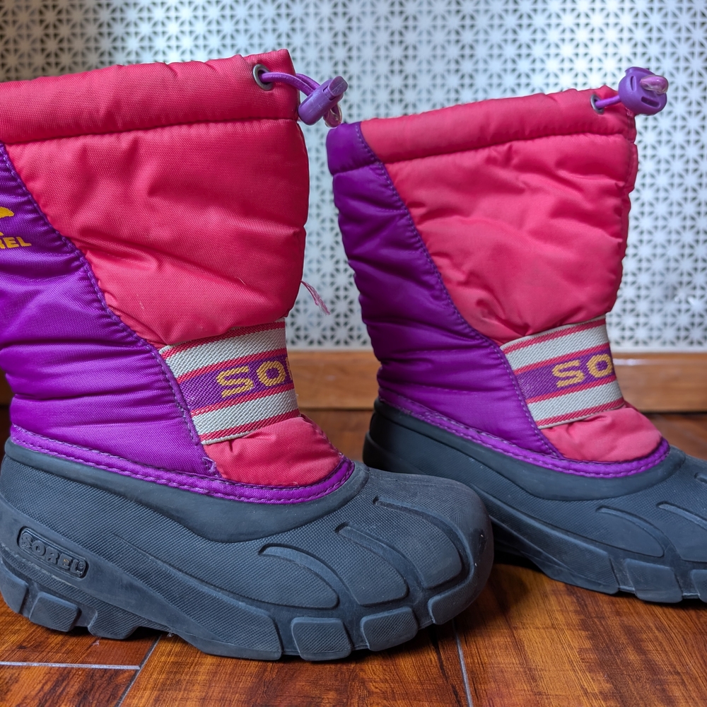 Sorel Pink and Purple Winter Boots